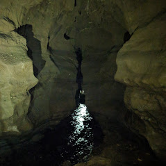 Doolin Cave Gap with water underfoot