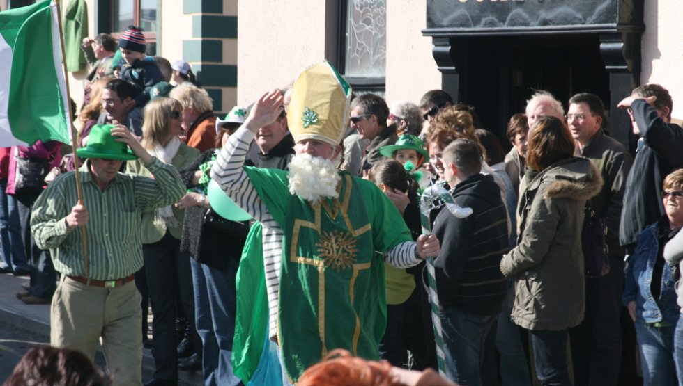 St Patricks Day celebrations in Doolin Ireland.