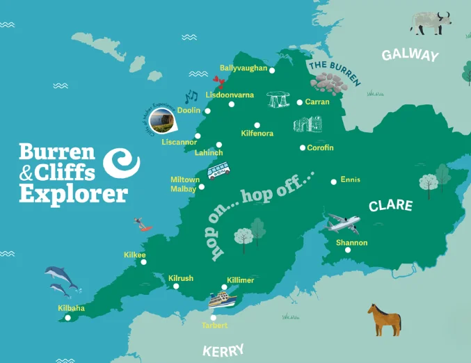 Burren and Cliffs Explorer free shuttle bus